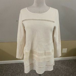 NWT-LOFT lightweight sweater with blouse hem.